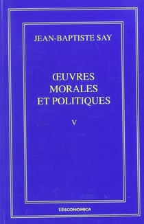OEUVRES MORALES ET POLITIQUES VOL  V