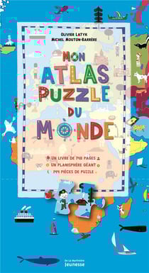 Mon atlas puzzle du monde - coffret