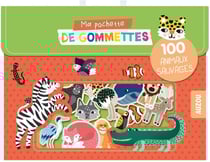 Ma pochette de gommettes - 100 animaux sauvages