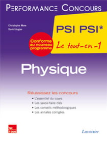 PERFORMANCE CONCOURS : physique - 2e année PSI PSI