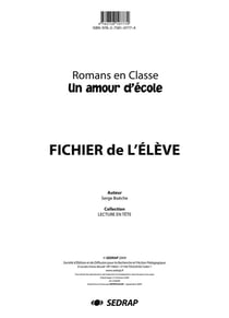 LECTURE EN TETE - AMOUR D'ECOLE - LECTURE CYCLE 3 (FICHIER)