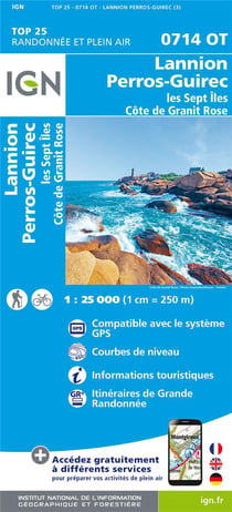 0714ot - lannion, perros-guirec - les sept iles - côte de granit rose (3e édition)