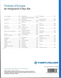 Timbres d'Europe t.3 - de Heligoland à Pays-Bas (édition 2019)