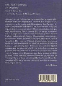 Un dilemme - Sac au dos - La retraitr de Monsieur Bougran