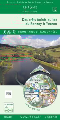 Des crêts boisés au lac du Ronzey à Yzeron