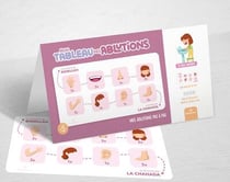 Mon tableau des ablutions : Mes ablutions pas à pas