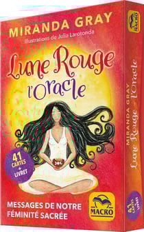 Lune rouge, l' oracle : 41 cartes - messages de notre féminité sacrée