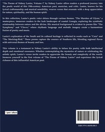 The Poems of Sidney Lanier : Volume I