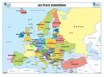 Carte l'Europe : relief/états