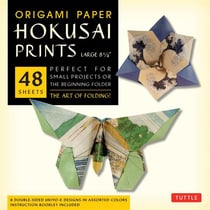 Origami paper hokusai prints large 8 1/4