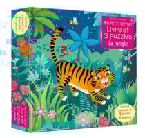 La jungle : livre et 3 puzzles