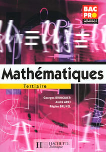 Mathematiques 1re et term. bac pro tertiaire - livre eleve - ed.2001