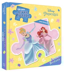 Disney princesses - mon petit livre puzzle - les robes de princesses