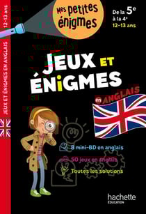 Jeux et énigmes - Anglais - De la 5e à la 4e - Cahier de vacances 2025
