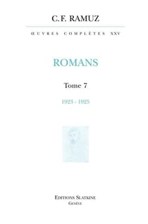 Oeuvres complètes t.25 - romans t.7 - 1923-1925