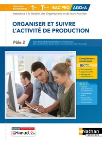 Organiser et suivre l'activité de production 1re terminale Bac pro : livre + licence élève (édition 2021)