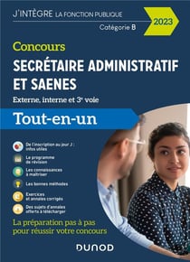 Concours secrétaire administratif et SAENES - tout-en-un (édition 2023)