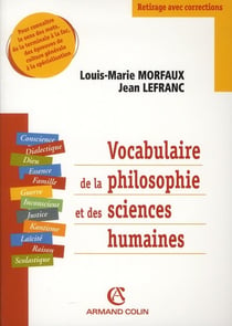 Nouveau vocabulaire de la philosophie et des sciences humaines (6e édition)