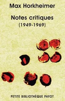 Notes critiques (1949-1969)