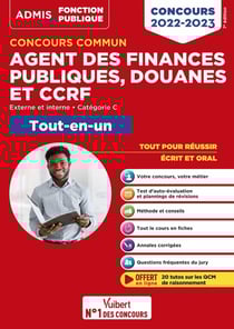 Concours commun agent des finances publiques, douanes et CCRF : catégorie C - tout-en-un - externe et interne