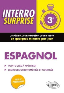Interro surprise : espagnol - 3e