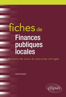 Fiches de finances publiques locales (édition 2018)