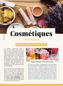 Cosmétiques : faits maison