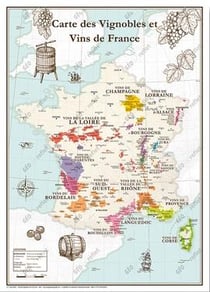Carte des vignobles et vins de France