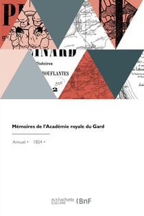 Mémoires de l'Académie royale du Gard
