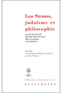 Léo Strauss, judaïsme et philosophie