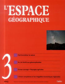 L'espace geographique n.2013/3