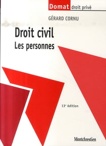 Droit civil - les personnes (13e édition)