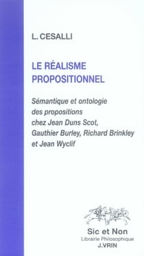 Le réalisme propositionnel