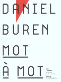 Daniel buren - mot a mot
