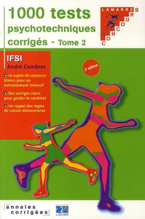 1000 tests psychotechniques corrigés t.2 (2e édition)