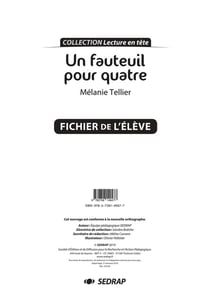 Un fauteuil pour quatre - le fichier de l'élève