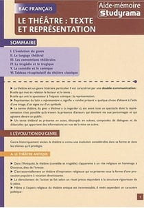 Le théatre : Textes et représentation