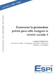 Comment la promotion privée peut-elle intégrer la mixité sociale ?