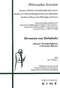 Revue Philosophia scientiae n.7/1
