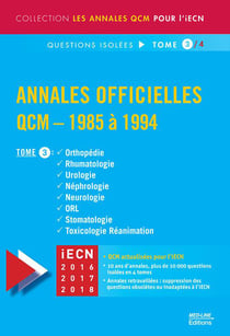 Annales officielles - QCM (édition 1985/1994) Tome 3