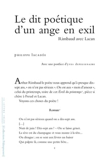 LE DIT POÉTIQUE D'UN ANGE EN EXIL