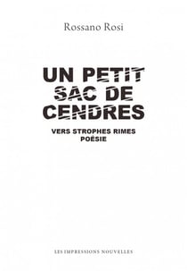 Un petit sac de cendres - vers strophes rimes, poésie