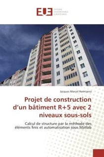 Projet de construction d'un bâtiment R+5 avec 2 niveaux sous-sols : Calcul de structure par la méthode des éléments finis et automatisation sous Matlab