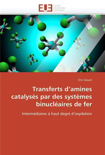 Transferts d amines catalyses par des systemes binucleaires de fer