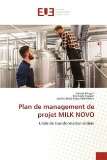 Plan de management de projet MILK NOVO : Unité de transformation laitière