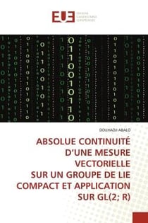 ABSOLUE CONTINUITÉ D'UNE MESURE VECTORIELLE SUR UN GROUPE DE LIE COMPACT ET APPLICATION SUR GL(2- R)