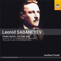 Sabanayev, Leonid : Oeuvres pour piano vol.1