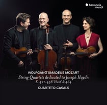 String quartets dedicated to joseph haydn k. 421, 458 'hunt' & 464