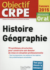 Objectif crpe - histoire - géographie - crpe en fiches (édition 2015)
