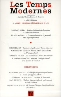 Revue les temps modernes